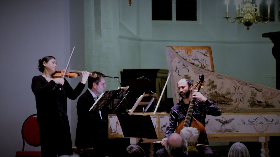 Pieter-Jan Belder-klavecimbel, Rie Kimura-barokviool, Robert Smith- viola da gamba
